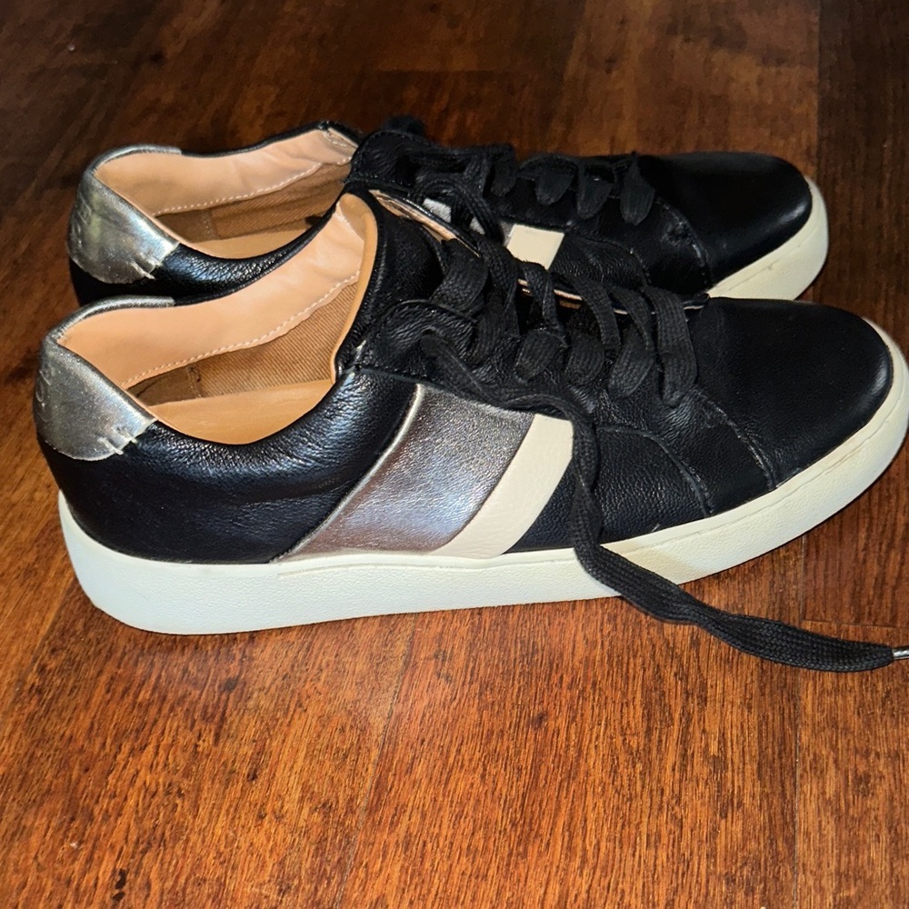 Frye Black and Silver Women's Sneakers